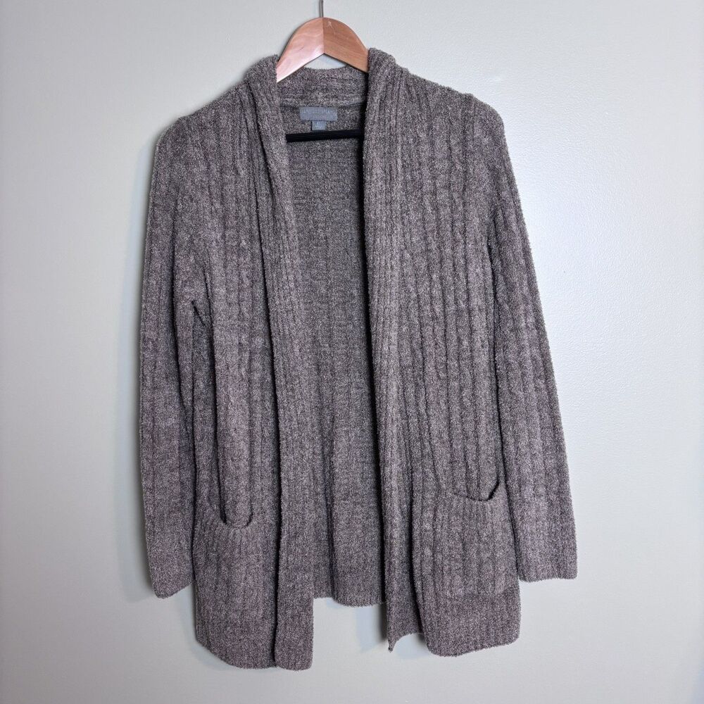 Barefoot Dreams Womens CozyChic Lite Open Front Plush Cardigan XS Loungewear
